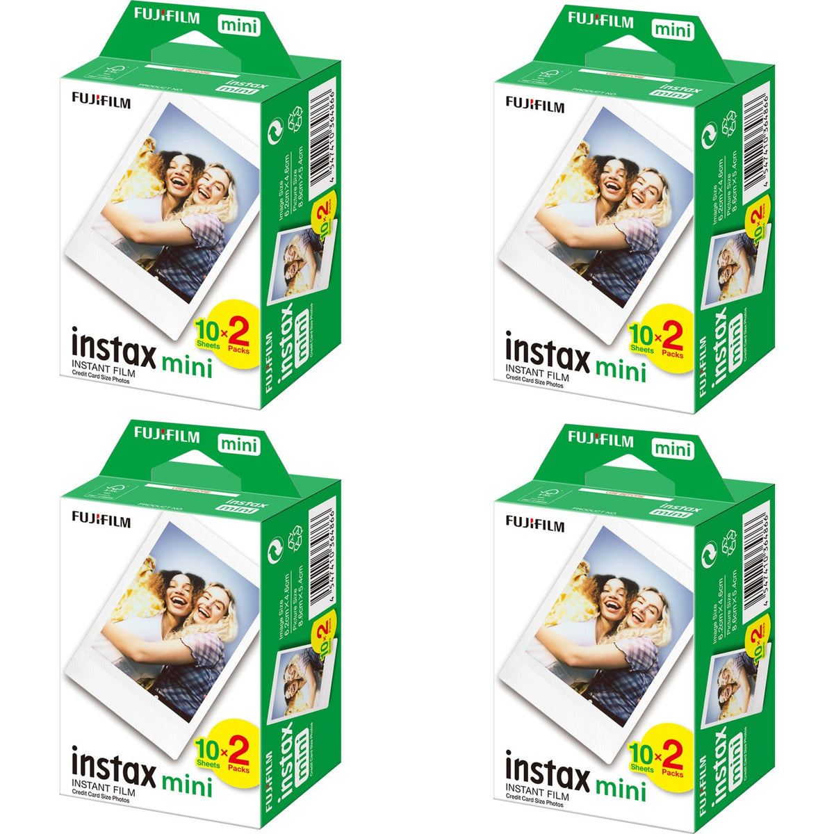 Fujifilm Instax Film Mini – set 80 filme (8 pachete x 10)