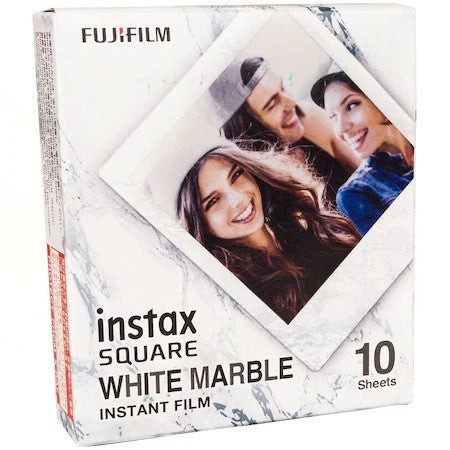 Film Instant Fujifilm Instax Square, Whitemarble, 10 buc