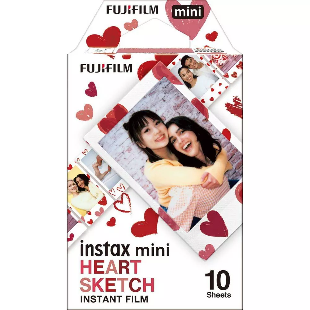Film analog consumabil, Fujifilm Instax mini 1x10 buc Heart Sketch