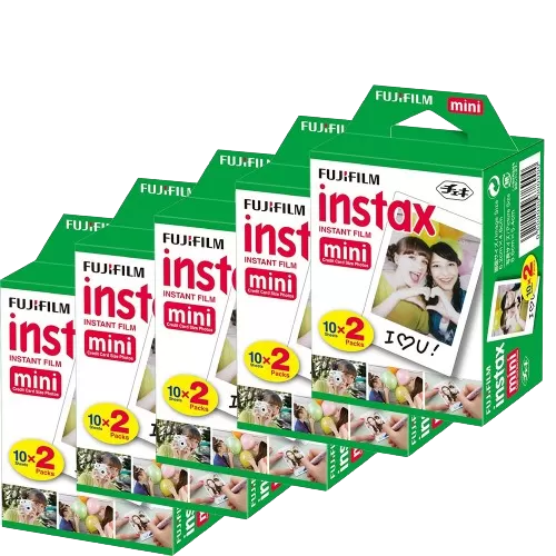 Fujifilm Instax Film foto Pachet 100 bucati mini 5x 2x10 buc 54x86mm