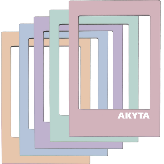 Set 5 Rame magnetice Akyta multicolor pentru pozele foto Instax mini