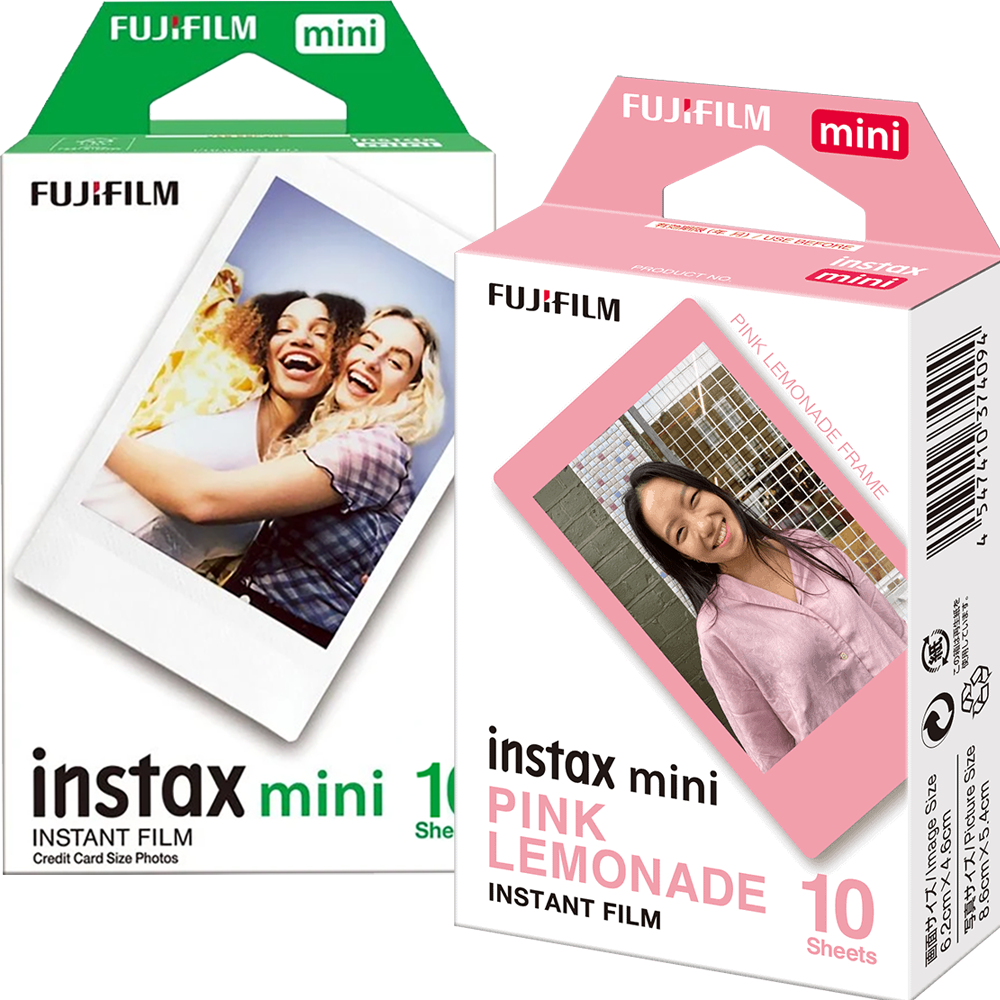 Set Film mini Fujifilm Instax alb 1x10 cu film mini Pink Lemonade 1x10