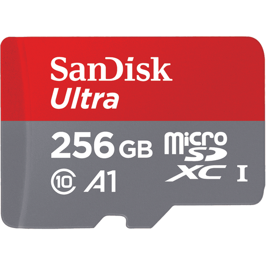 Card de memorie SanDisk Micro SD Ultra, 256GB, Class 10, Full HD, SDSQUAC-256G-GN6MA