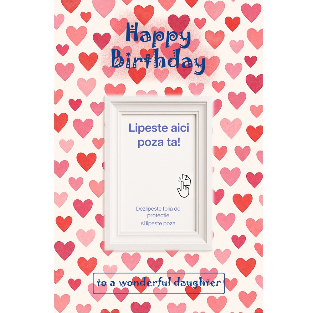 Felicitare Inimioare