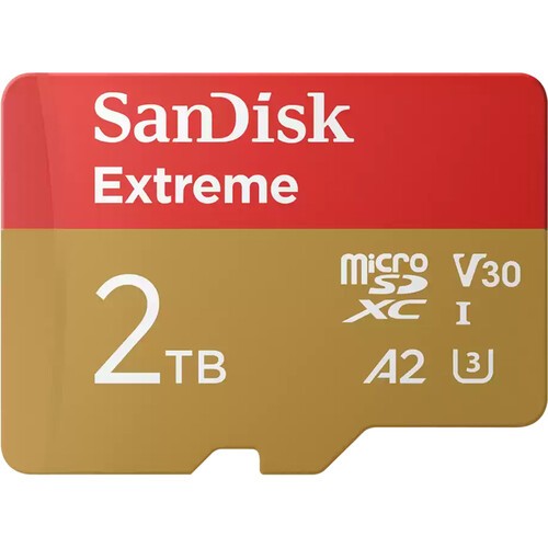 Card de memorie Sandisk Extreme microSDXC, 2TB, R240 MB/s A2 UHS-I U3 V30