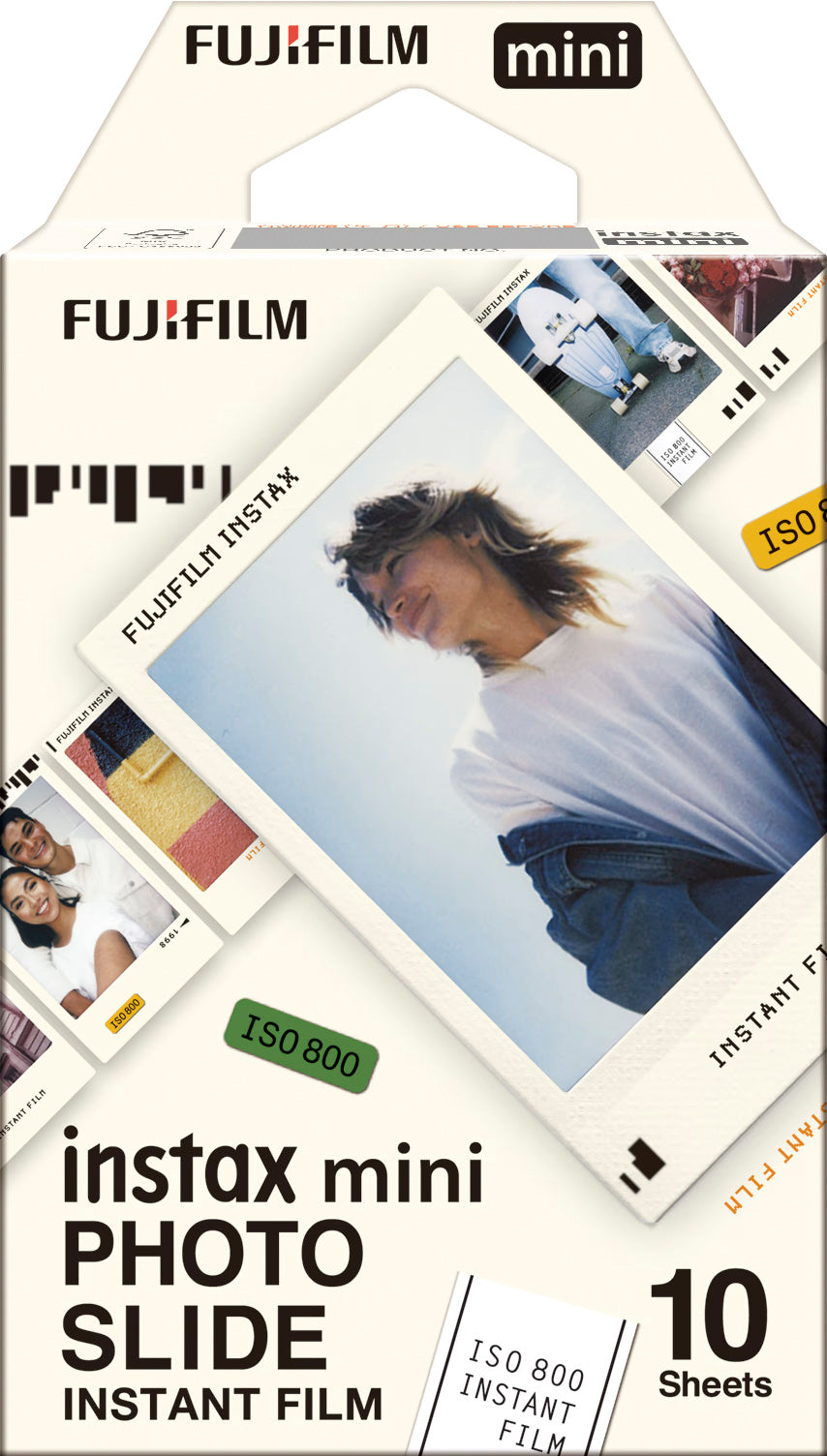 Set Film mini Fujifilm Instax alb 1x10 cu film mini Slide 1x10