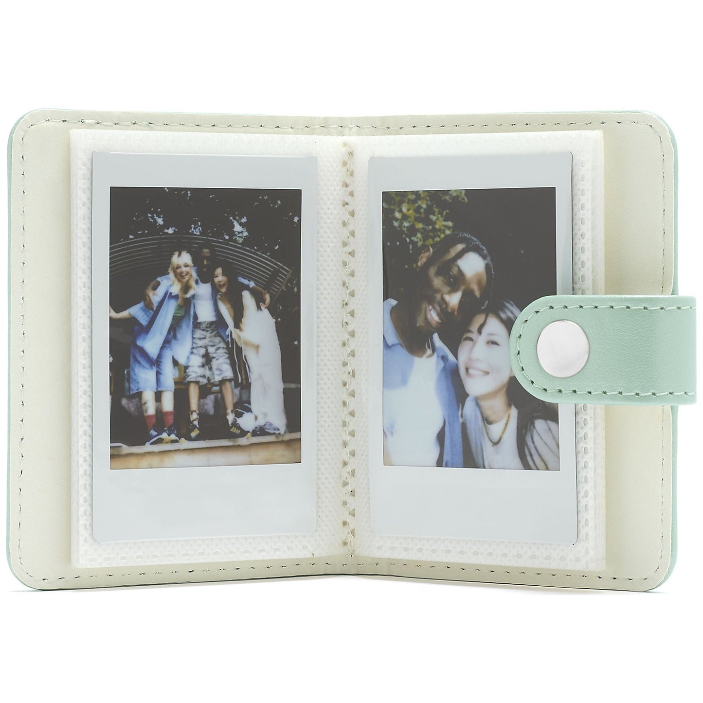 Set aparat foto Fujifilm instax mini 13 Lagoon Green, verde + film 10 poze + husă + album + suport poze + felicitare
