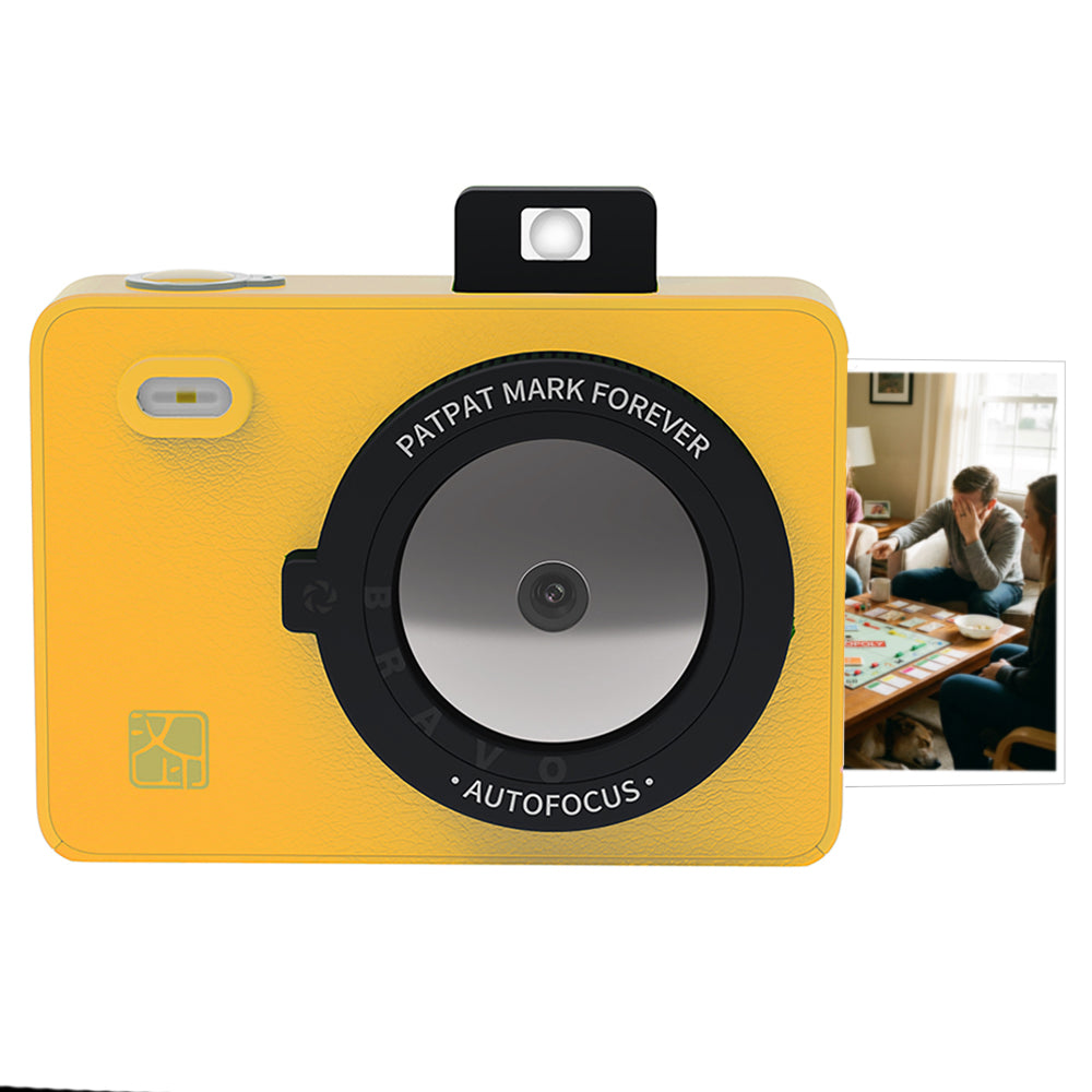Set Aparat Foto Instant Hanin Z5 – Party Pack – 30 Fotografii Incluse, Verde, Bluetooth