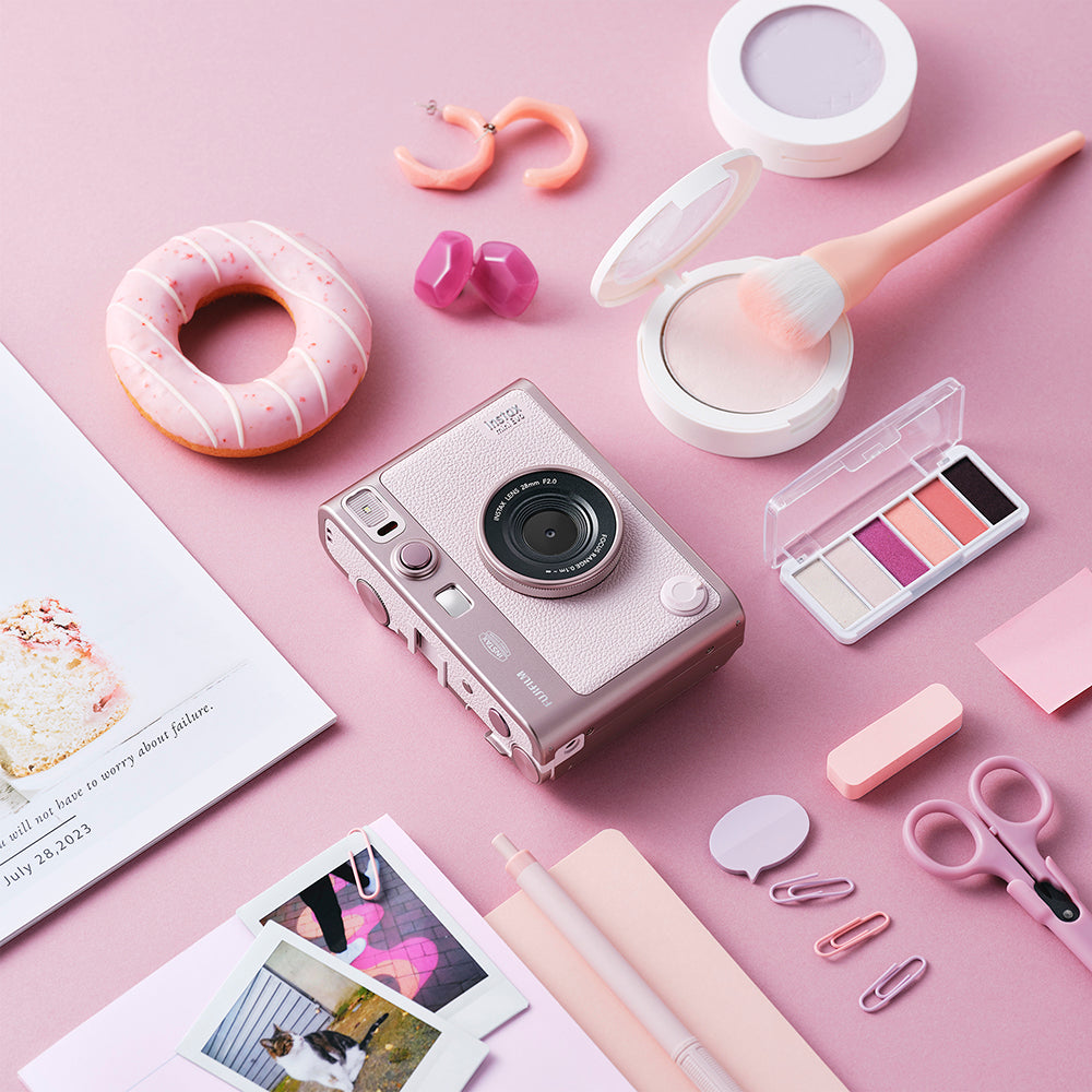 Aparat foto instant Fujifilm Instax mini Evo, Hybrid, gentle Rose