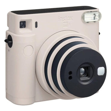 Set aparat foto Instant Fujifilm Instax SQ1 Chalck White cu husa, album si hartie foto square 1x10