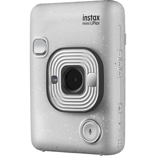 FUJIFILM INSTAX Mini LiPlay Hybrid Instant Camera (Stone White)