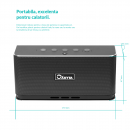 Boxa bluetooth 4.2 Akyta AB-136B, 10W, 3200 mah, negru