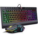 Set ONIKUMA G21 + CW902 tastatura mecanica de gaming & mouse cu cablu RGB 6400 DPI