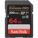 Card de memorie SanDisk Extreme Pro SDXC 64GB R200MB/s W90MB/s