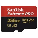 Card de memorie Sandisk microSDXC 256 GB, Extreme Pro, R200 MB/s, W140 MB/s