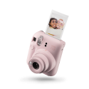 Camera foto instant Fujifilm Instax mini 12, Blossom Pink cu 10 filme si husa