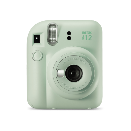 Camera foto instant Fujifilm Instax mini 12, Mint Green cu 10 filme si husa