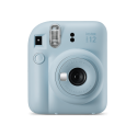 Camera foto instant Fujifilm Instax mini 12, Pastel Blue cu 10 filme si husa