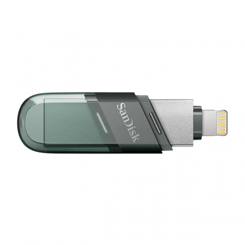 Memorie USB Sandisk 256 GB iXpand Flash Drive Flip for iPhone, iPad si laptop