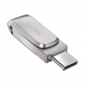 Memorie USB Sandisk Ultra® Luxe Dual Drive 128GB, USB 3.1/USB Type-C, Metal