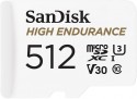 Card de memorie Sandisk microSDXC High Endurance, 512 GB, V30, U3