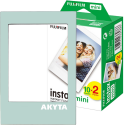 Film Fujifilm Instax mini 2x10 cu rama magnetica verde