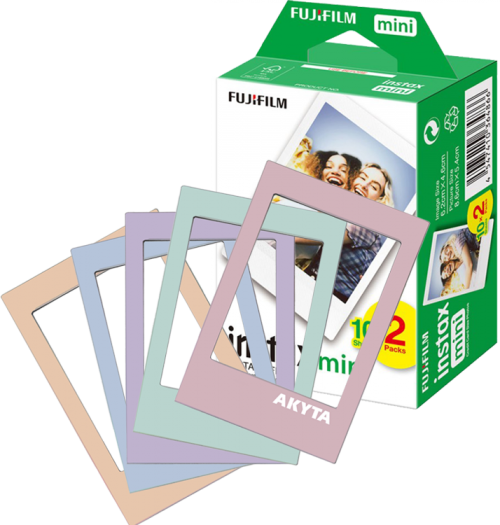 Film Fujifilm Instax mini 2x10 cu pachet 5 rame magnetice color