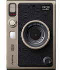 Aparat foto instant Fujifilm Instax mini EVO Limited Edition Hybrid cu husa, curea de umar si capac obiectiv, Dark Silver