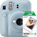 Aparat foto instant Fujifilm Instax mini 12 Pastel Blue cu film mini 1x10