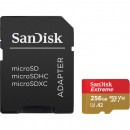 copy of Card de memorie SanDisk Micro SD Extreme, 256GB, UHS-I U3, Class 10 + Adaptor SD