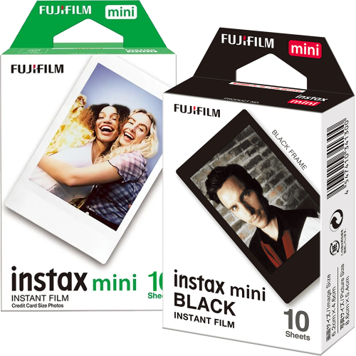 Set Film mini Fujifilm Instax alb 1x10 cu film mini Black 1x10