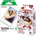 Set Film mini Fujifilm Instax alb 1x10 cu film mini Heart Sketch 1x10