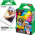 Set Film mini Fujifilm Instax alb 1x10 cu film mini Rainbow 1x10