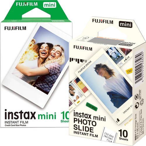 Set Film mini Fujifilm Instax alb 1x10 cu film mini Slide 1x10