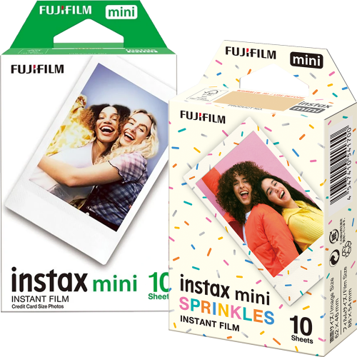 Set Film mini Fujifilm Instax alb 1x10 cu film mini Sprinkles 1x10