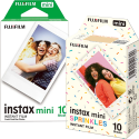 Set Film mini Fujifilm Instax alb 1x10 cu film mini Sprinkles 1x10