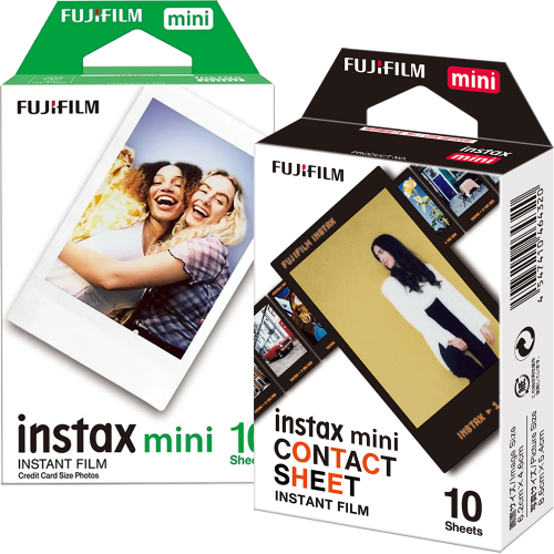 Set Film mini Fujifilm Instax alb 1x10 cu film mini Contact Sheet 1x10