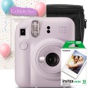 Set Cadou Zi de Nastere – aparat foto instant Fujifilm Instax Mini 12 Mov cu Film, Husa si Felicitare