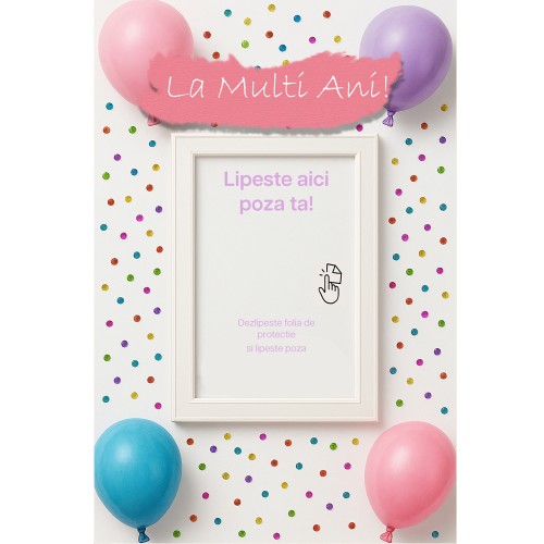 Felicitare La multi ani roz