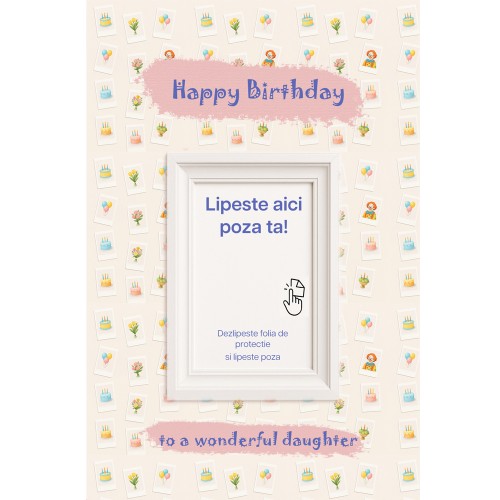 Felicitare Happy Birthday cake