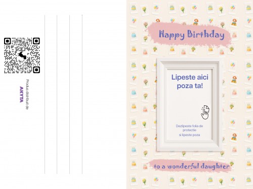Felicitare Happy Birthday cake
