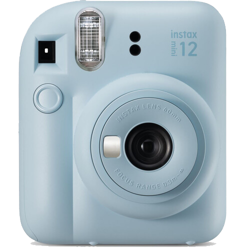 Aparat foto instant Fujifilm Instax Mini 12 Pastel Blue + Geanta, Album, Rame , Film Mini 1x10
