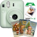Aparat foto Fujifilm Instax mini12 verde cu film 1x10 si 3 felicitari Amintiri Instant