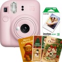 Aparat foto Fujifilm Instax mini 12 Blossom Pink cu film mini 1x10 si 3 felicitari Mini Gift