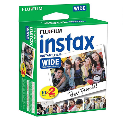 3 Filme Fujifilm Instax Wide 2x10, 60 buc, cu 3 felicitari Magic Memories