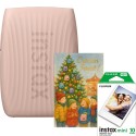 Fujifilm Instax imprimanta pentru smartphone miniLink 3, roz, cu film 1x10 si felicitare Craciun copii