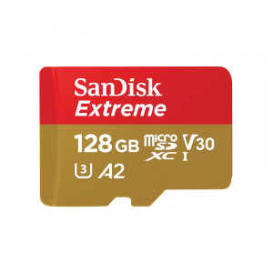 Card de memorie SanDisk Micro SD Extreme, 128GB, UHS-I U3, Class 10 + Adaptor SD