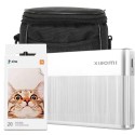 Imprimanta portabila Xiaomi Instant Printer Photo 1S cu hartie 2x20 si husa protectie