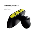 Casti Bluetooth 4.0 Akyta Sport AC-B91 in ear cu microfon comenzi pe casca cablu plat