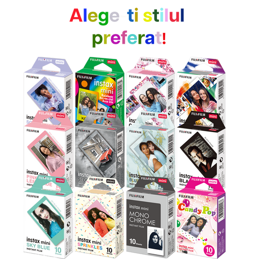 Ghid complet filme foto Instax: Mini, Square și Wide – Dimensiuni și diferențe